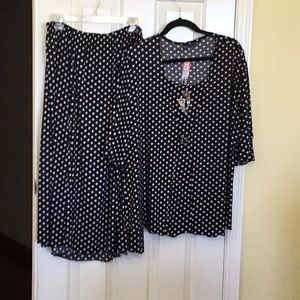 Women’s Two Piece Set with Top And Skirt